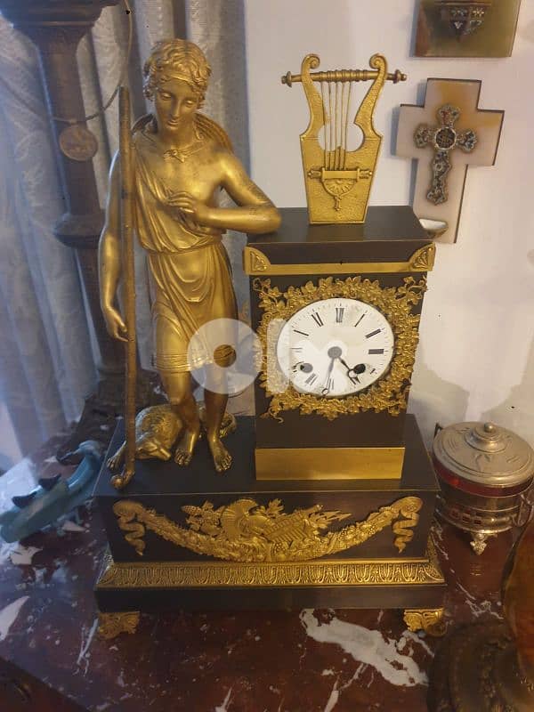 clock french empire bronze 0
