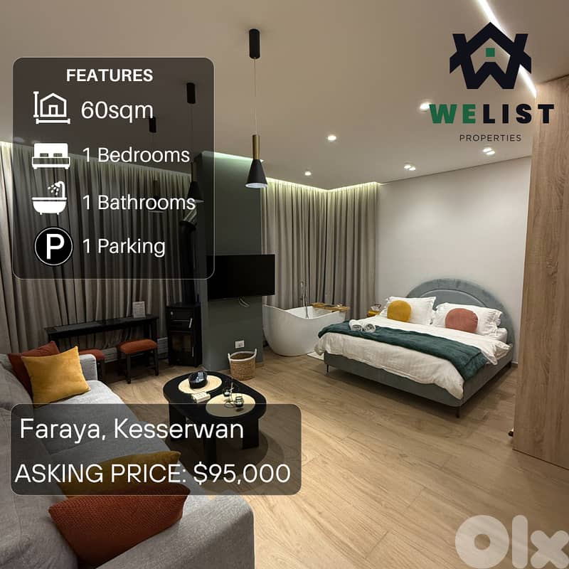 60sqm Chalet for sale in Faraya 0