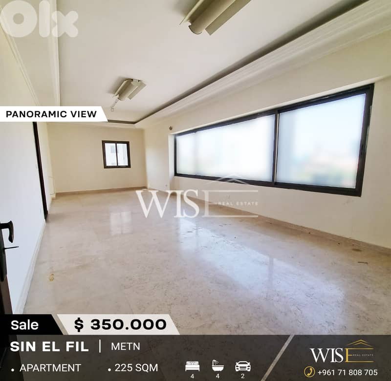 225 SQM Apartment for SALE in Sin El Fil ! 0