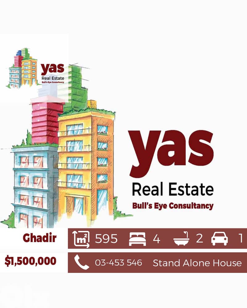 Ghadir 595m2 | Garden/Terrace | Stand Alone House | Prime location |EH 0
