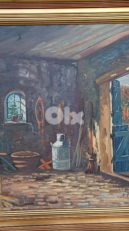 لوحة رسم زيتي اوروبية 7