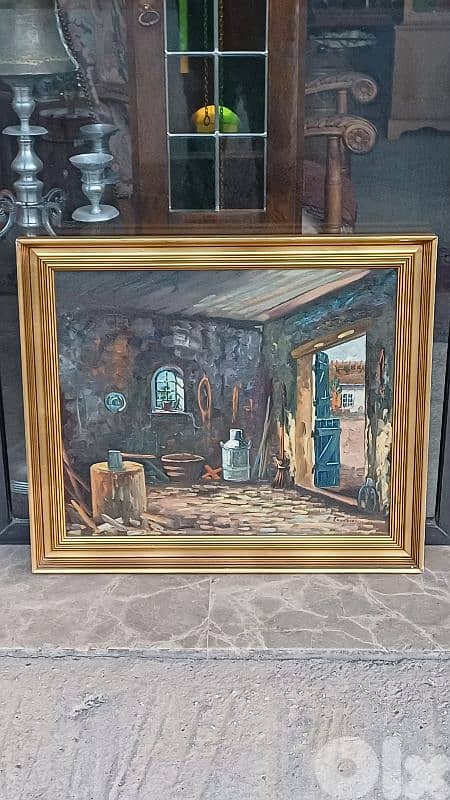 لوحة رسم زيتي اوروبية 9