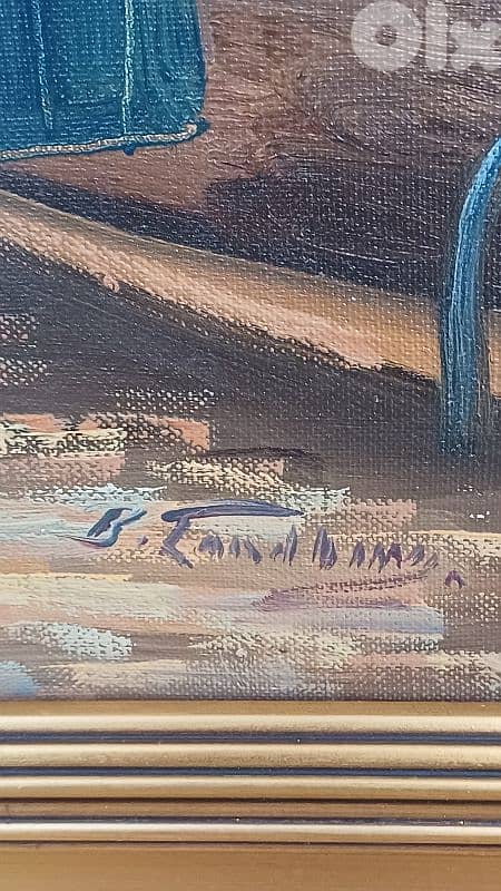 لوحة رسم زيتي اوروبية 11