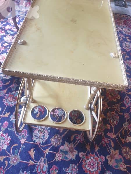 mid century vintage & unique french trolley,a piece of art 1