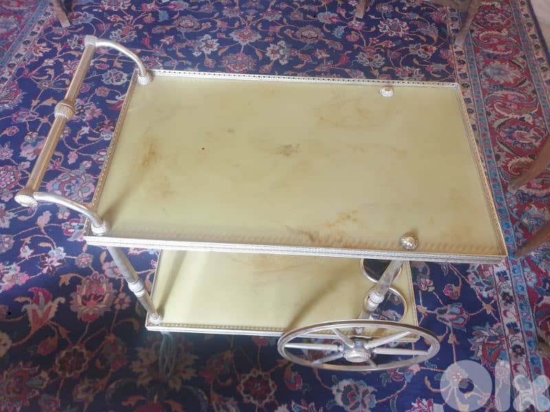 mid century vintage & unique french trolley,a piece of art 2