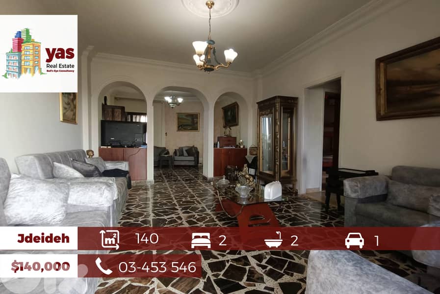 Jdeideh 140m2 | Prime Location | Well Maintained | Calm Street | AA/PK 0