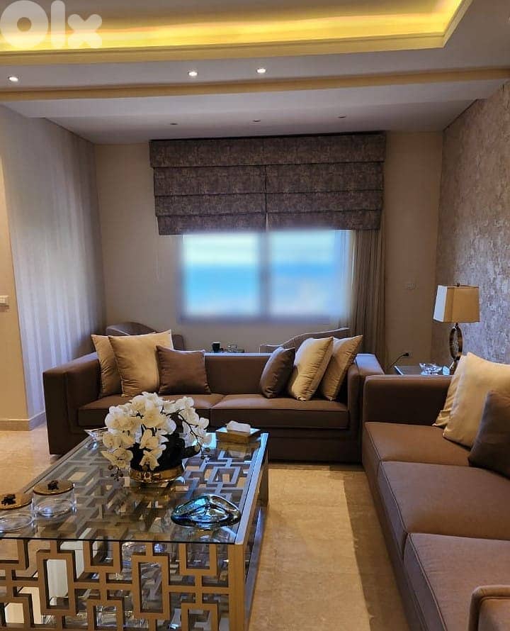 Furnished 235 m2 apartment+ sea view 4 sale in beirut , Jnah, Jne7 0