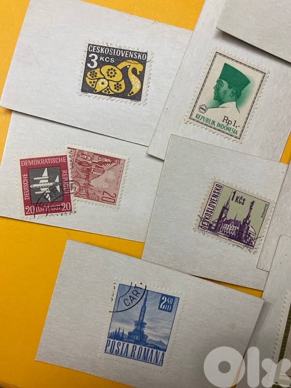 Stamps vintage and new 0