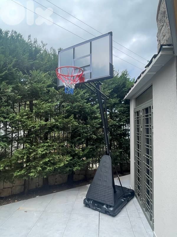 Basketball Hoop adjustable 2.45m - 3.05m board 140cmx80cm 1