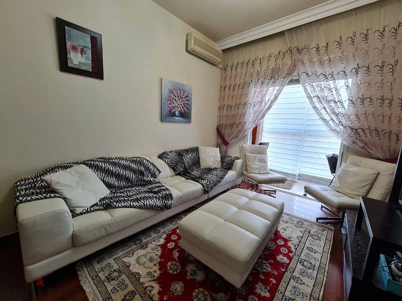 Real italian white sofas and chairs set 1