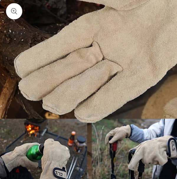 Cowhide material gloves 0