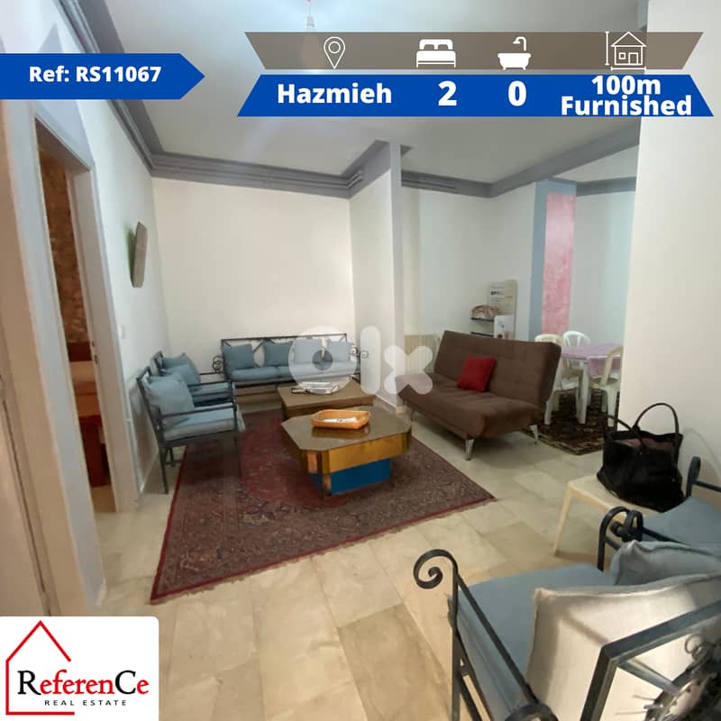 Furnished apartment for rent in Hazmieh شقة مفروشة للإيجار في الحازمية 0