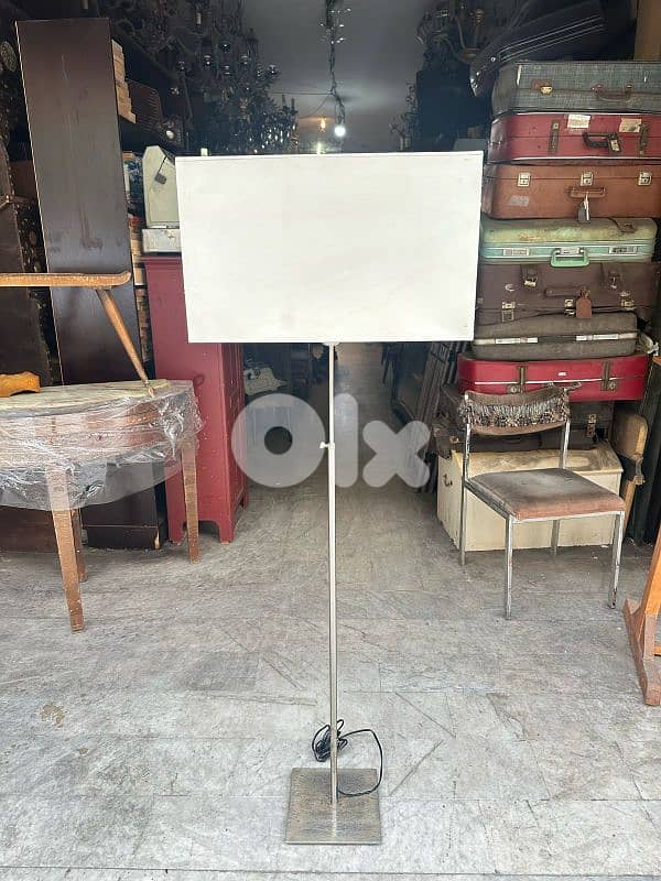 vintage italy floor lamp 1970's chromeلمبادير ايطالي انتيك كروم 0