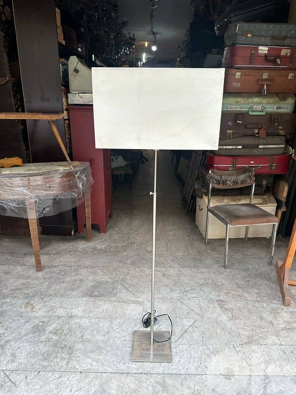 vintage italy floor lamp 1970's chromeلمبادير ايطالي انتيك كروم 1