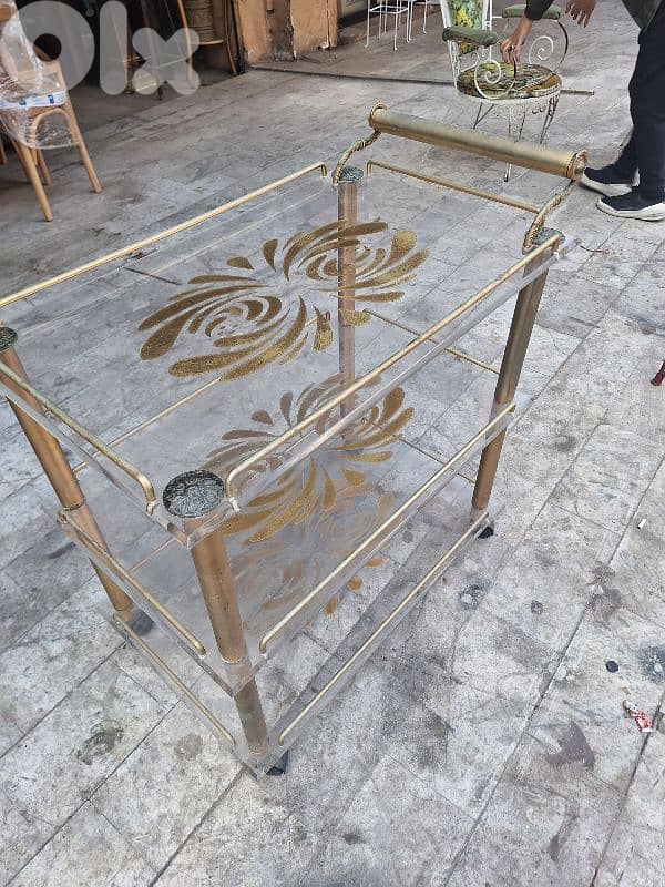 trolley bar Plexy vintage Italy original 1