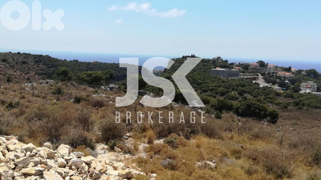 L17554-1,500 SQM Land For Sale in A Prime Location in Gherfine, Jbeil 0