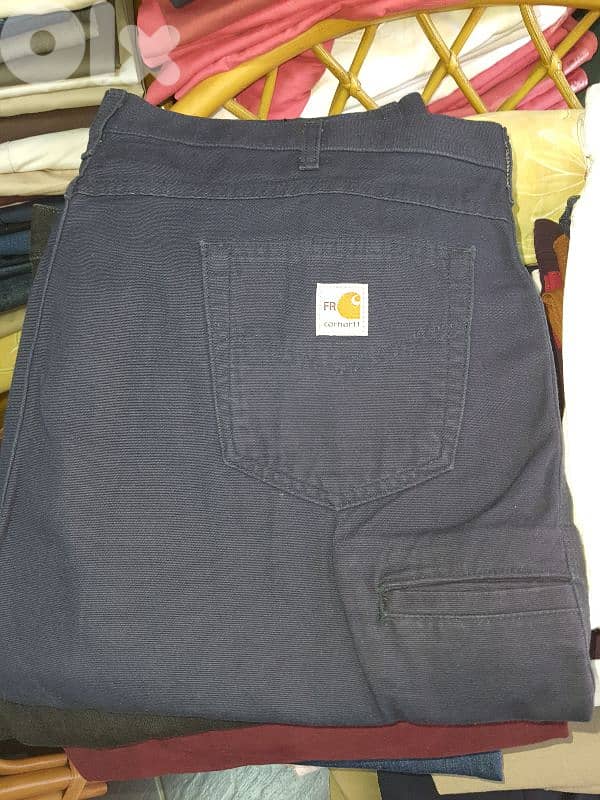 CARHARTT BLUE PANT SIZE W42 L36 Flame resistant 4