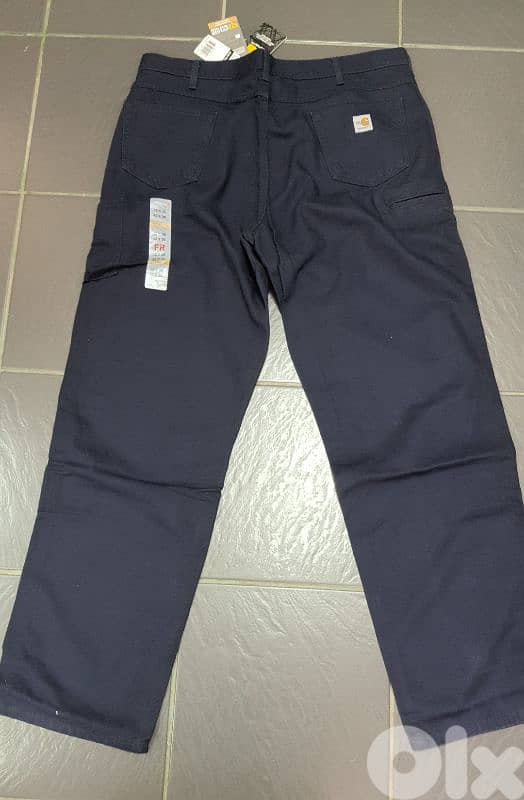 CARHARTT BLUE PANT SIZE W42 L36 Flame resistant 0
