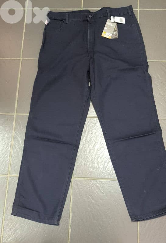 CARHARTT BLUE PANT SIZE W42 L36 Flame resistant 1