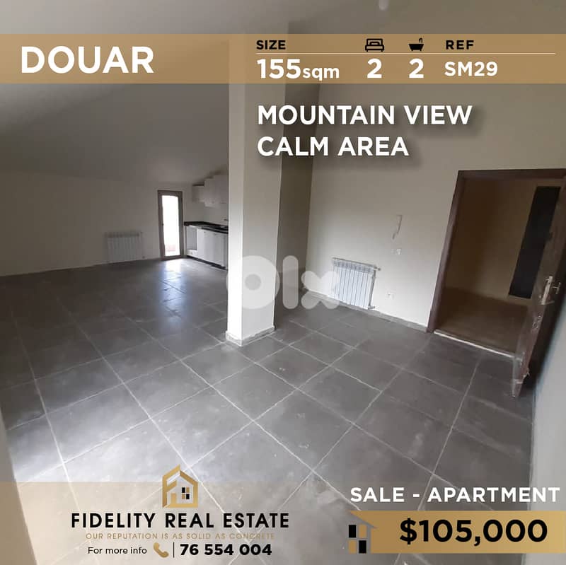 Apartment for sale in Douar SM29 شقة غير مفروشة للبيع في الدوار 0