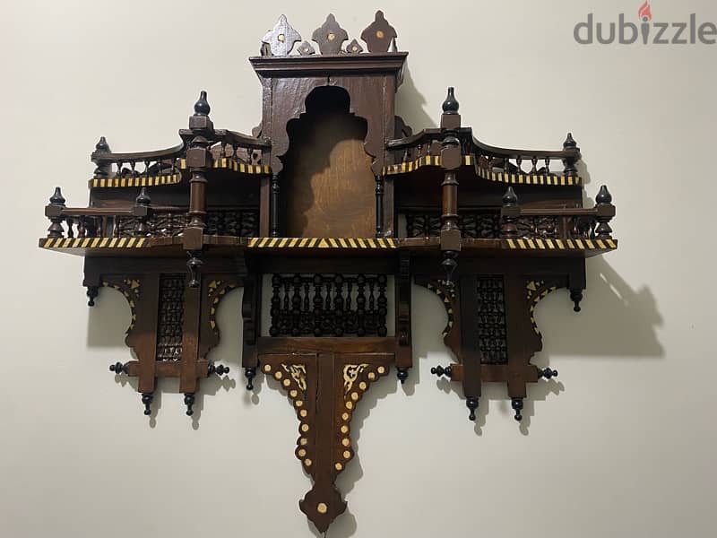 pair of Damascus early century wall shelves 3