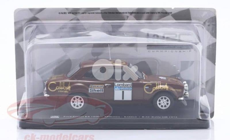 Ford Escort RS1600 ( Rally 1974) diecast car model 1;24 5