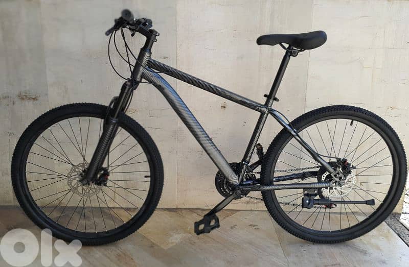 Carbon design carbon 26" disc brakes lockout suspension 21 speed 1