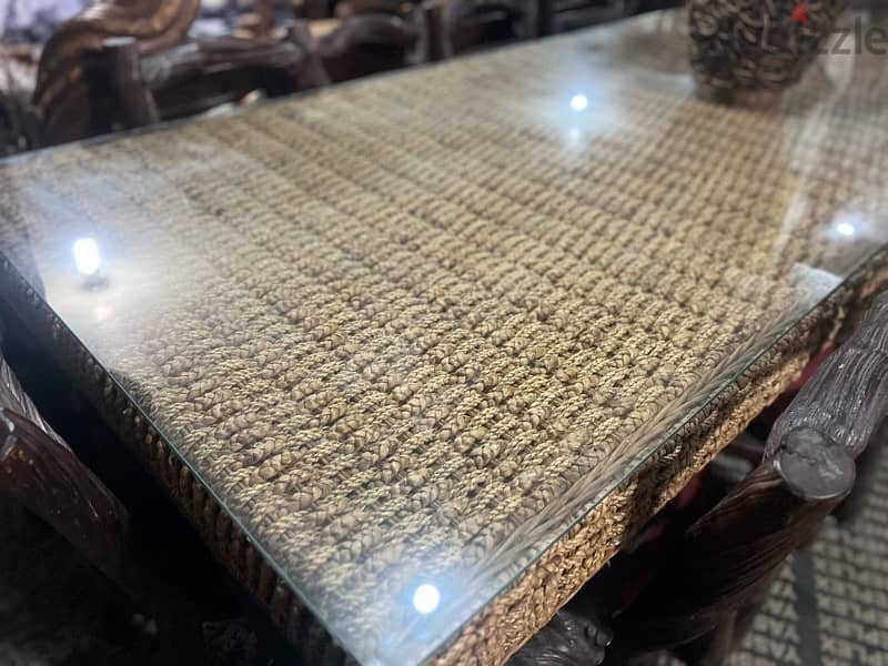 dining table 10 chairs solid wood 3