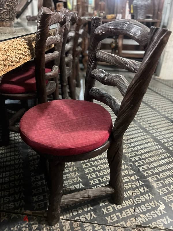dining table 10 chairs solid wood 5