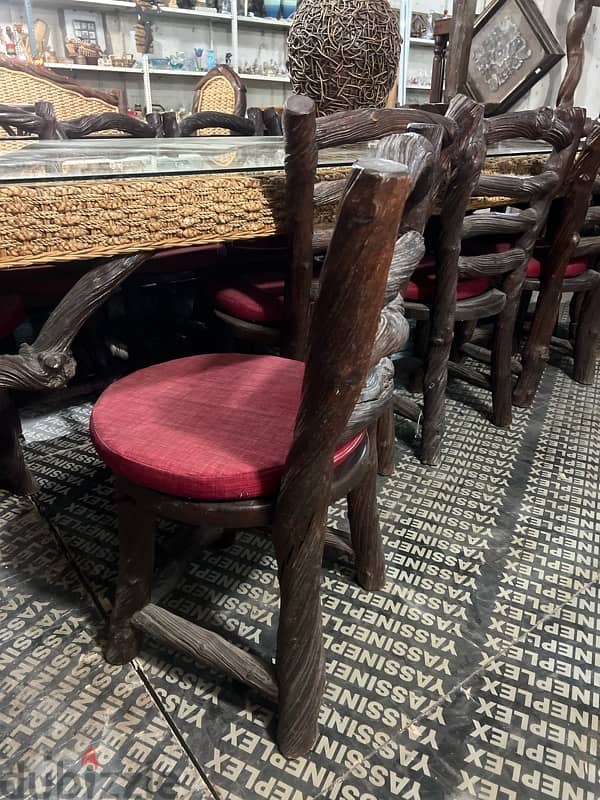 dining table 10 chairs solid wood 7