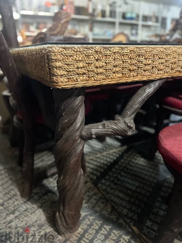 dining table 10 chairs solid wood 8
