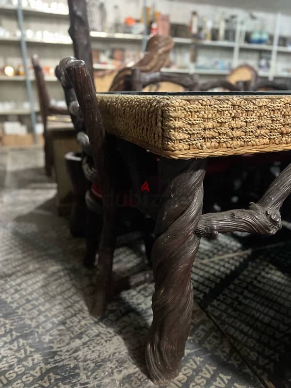 dining table 10 chairs solid wood 10