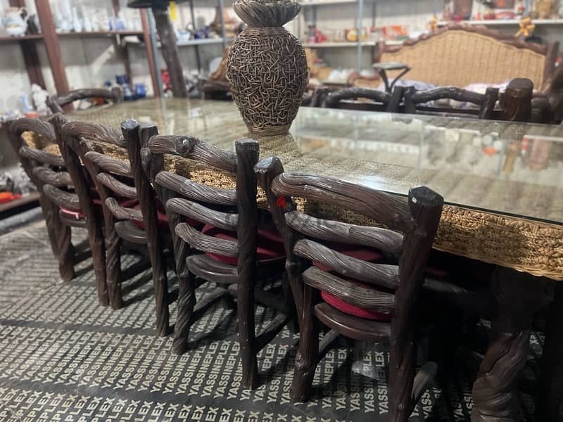 dining table 10 chairs solid wood 14