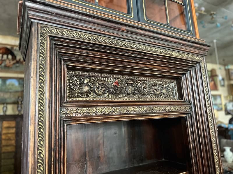 solid wood antique heavy solid wood teak shelf 3