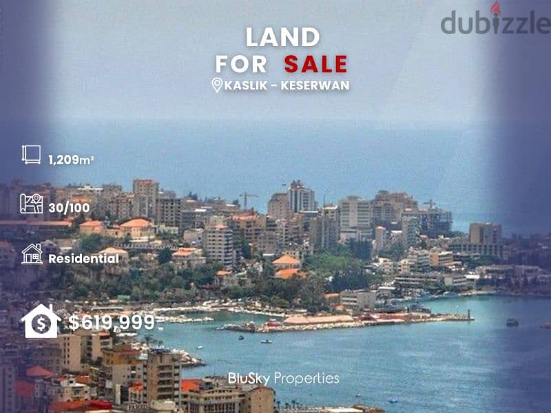 Land For SALE In Kaslik أرض للبيع #PM 0