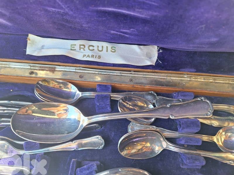 set of 94 pieces silver ercuis France original 0
