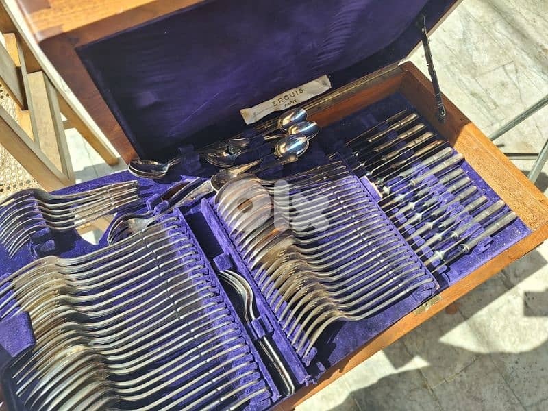 set of 94 pieces silver ercuis France original 1