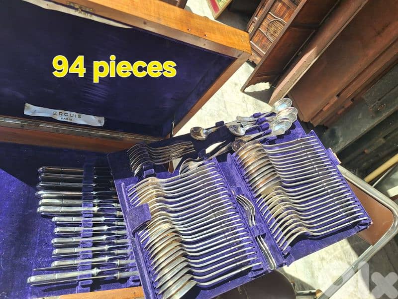 set of 94 pieces silver ercuis France original 3