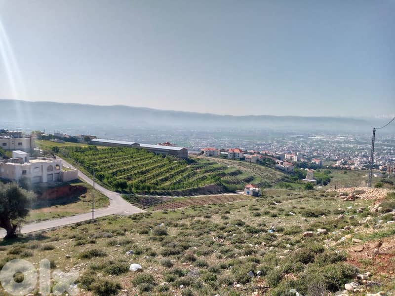 zahle land 822 sqm for sale panoramic view overlooking the city #6567 2
