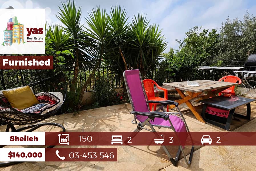 Sheileh 150m2 | 111m2 Terrace | Furnished | Calm Area | TO | 0