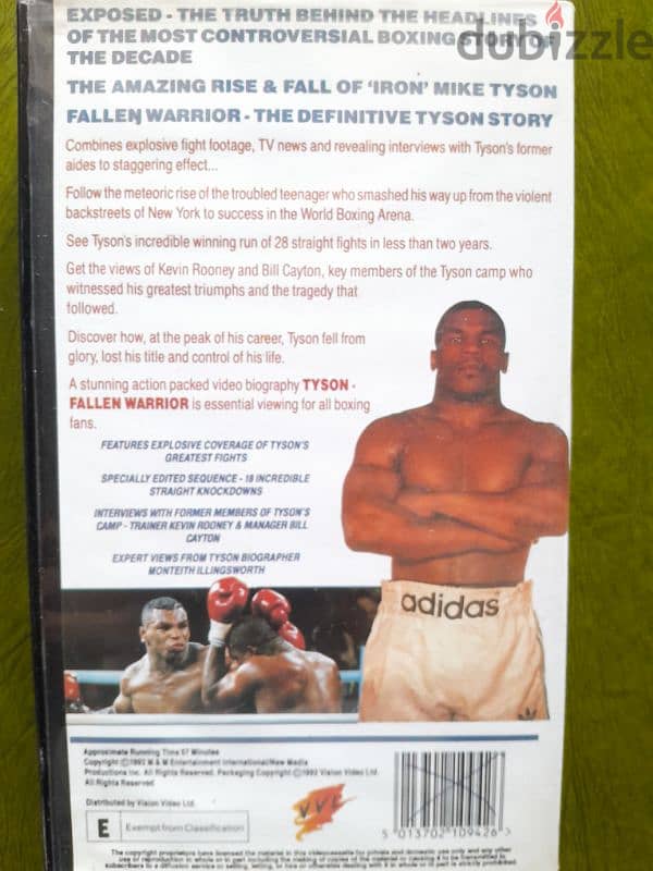 Mike Tyson Fallen Warrior - Boxing - VHS Video Tape 1