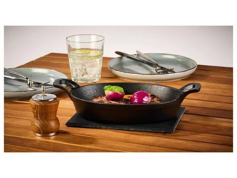 grill meister grill pan+ serving dish set 2