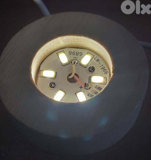 Luminous Crystal Ball Led night Saturn , NEW 1