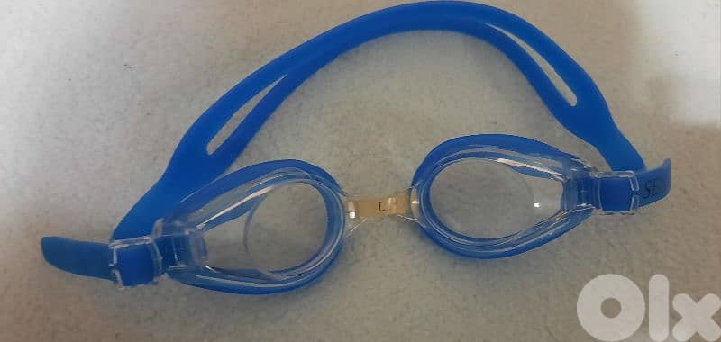 Swimming Goggles. Blue. Customized that can fit any prescription. 2