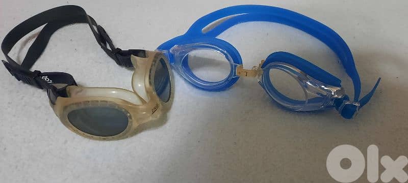 Swimming Goggles. Blue. Customized that can fit any prescription. 8