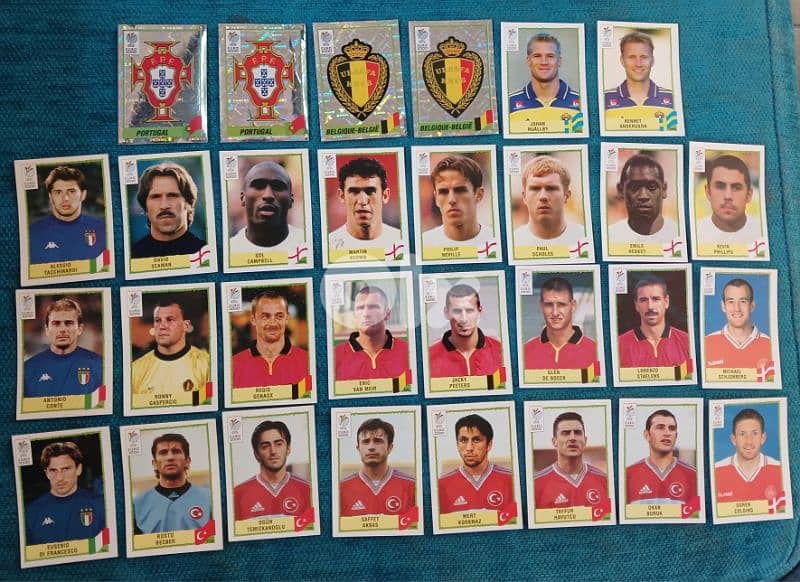 30 Panini Original Stickers Euro 2000 0