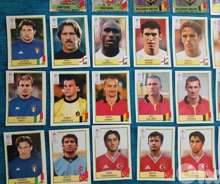 30 Panini Original Stickers Euro 2000 1