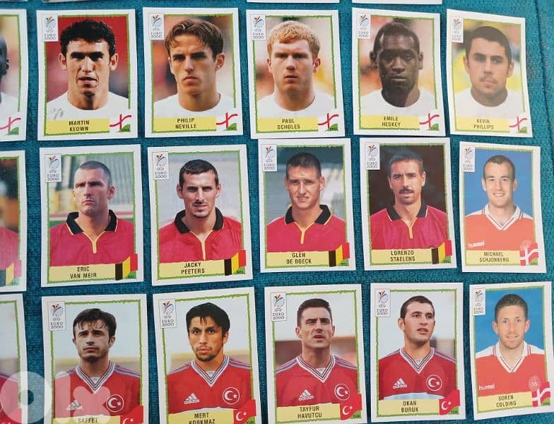30 Panini Original Stickers Euro 2000 3