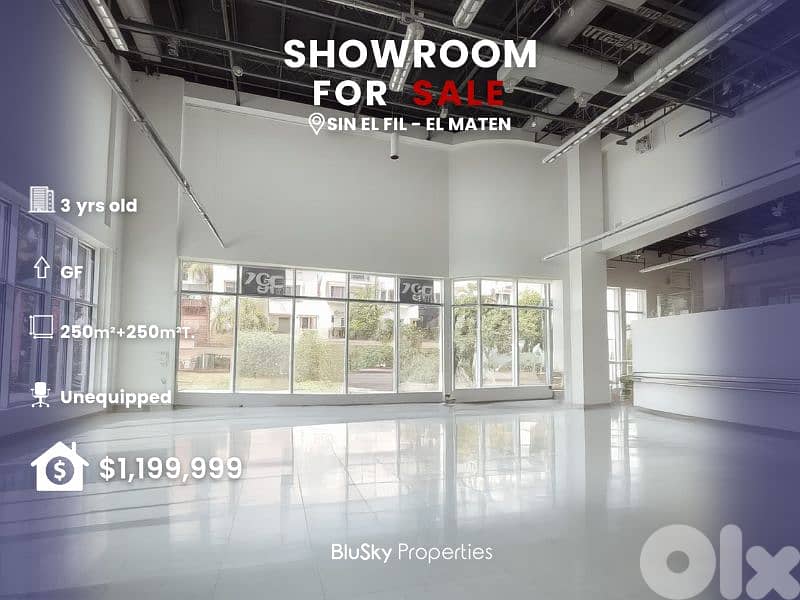 Showroom For SALE  Sin El Fil مستودع للبيع #PH 0