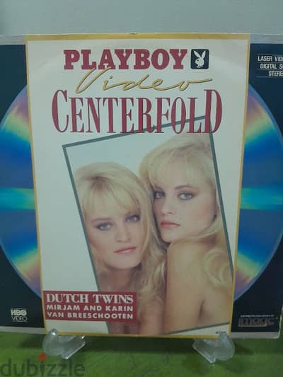RARE centerfold Laserdisc dutch twins 1989 mirjam&karin JANE MANSFIELD